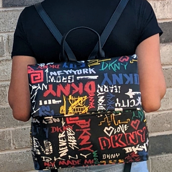 SOLD DKNY graffiti backpack - Picture 6 of 6